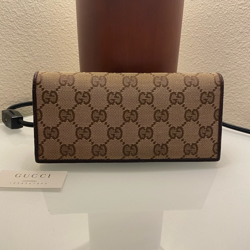 Gucci Canvas GG Long Leather Wallet
